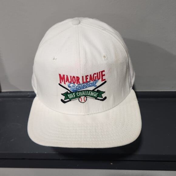 VTG 80s Major League Baseball Golf Challenge MLB MLBPAA New Era Snapback Hat Cap - Picture 8 of 16
